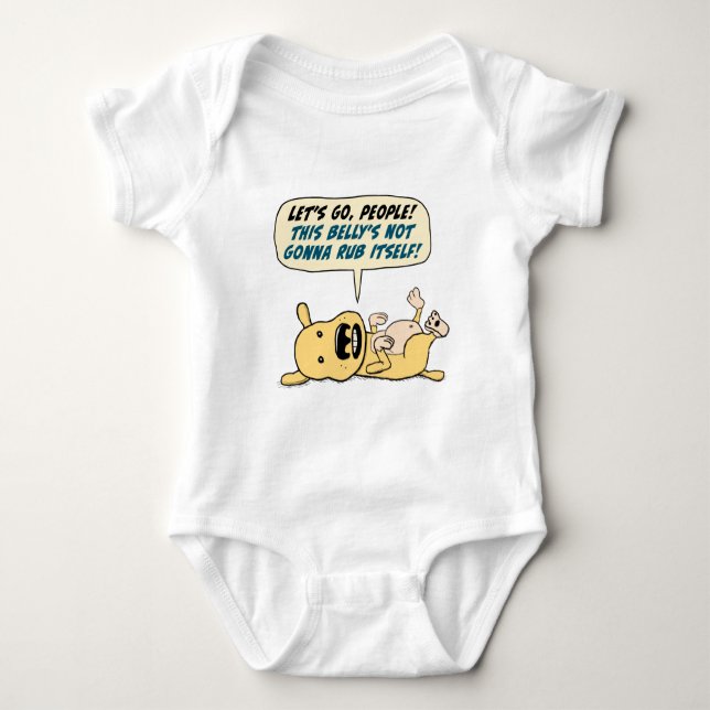 O cão precisa a camisa engraçada da RUB da barriga (Frente)