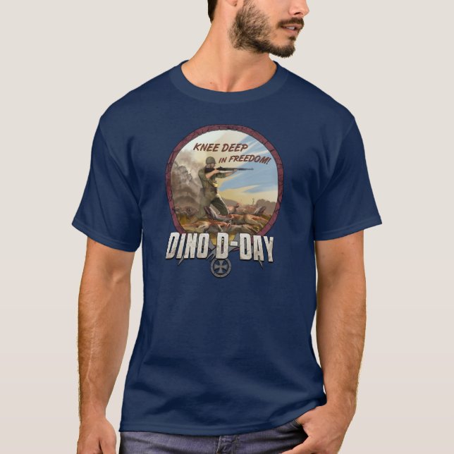 O capitão Hardgrave Camisa do dia D de Dino (Frente)