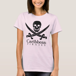 O caribe pirateia a camisa do Scull