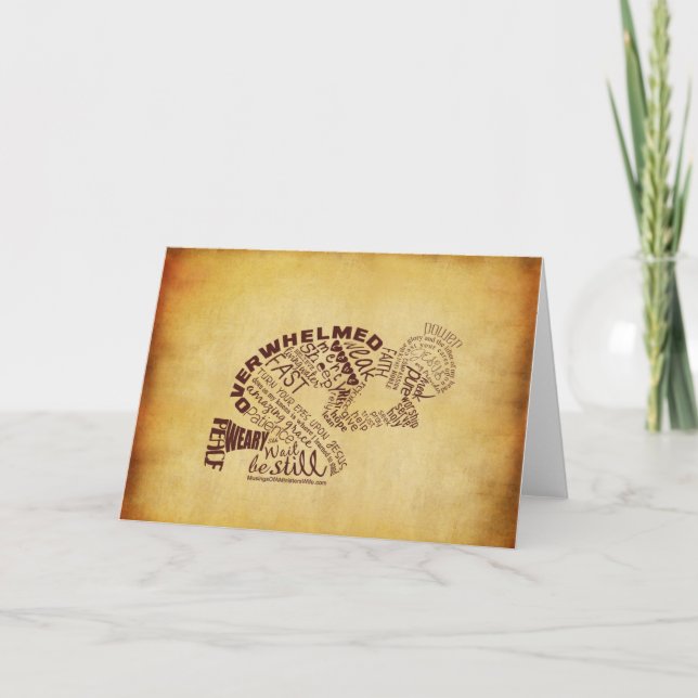 O cartão 7x5 Praying da mulher (vintage) (Frente)