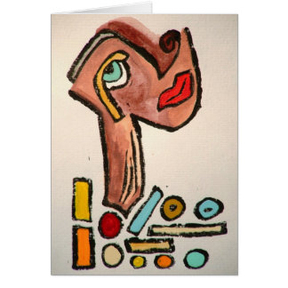 O cartão da arte da colar por Augustine