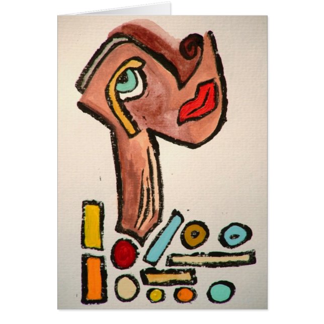 O cartão da arte da colar por Augustine (Frente)