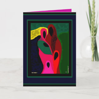 O cartão da FAMÍLIA pelo artista Brenda Phillips