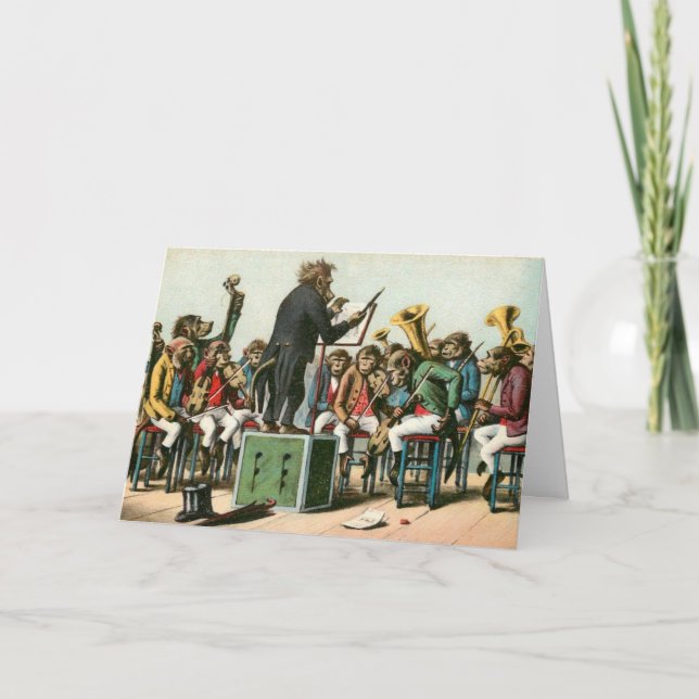 O Cartão da Orquestra do Macaco (Frente)