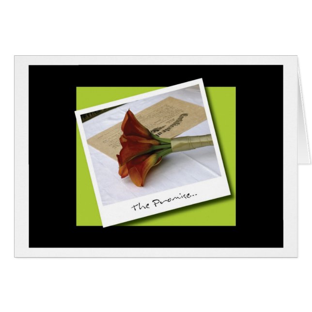 O cartão da promessa… (Frente Horizontal)