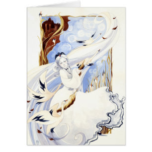 O cartão da rainha da cisne
