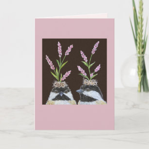 O cartão das Irmãs Chickadee