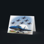 o cartão de aniversário do airshow dos miúdos ou<br><div class="desc">Airshow jorra cartão do tema para o aniversário ou a outra ocasião especial. Este cartão exato - fósforos nosso t-shirt do airshow dos miúdos que está disponível em www.shirtsthatgo.com</div>