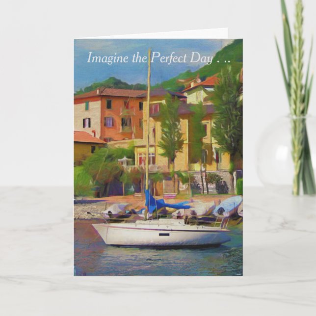 O Cartão de Aniversário Feliz Dia Perfeito (Frente)