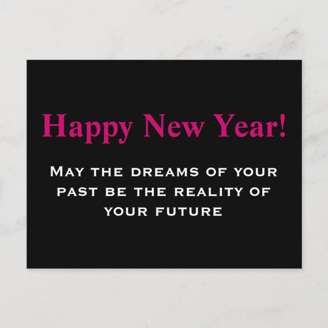 O cartão de ano novo (Frente)