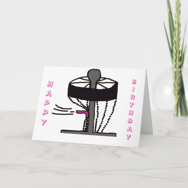 O cartão de boas-vindas do disco de aniversário fe (Frente)