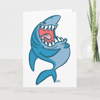 O cartão de boas-vindas do Shark Rindo