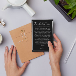 O Cartão de condolências de Oração do Senhor