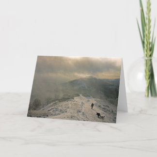 O cartão de cumprimentos longo da casa da