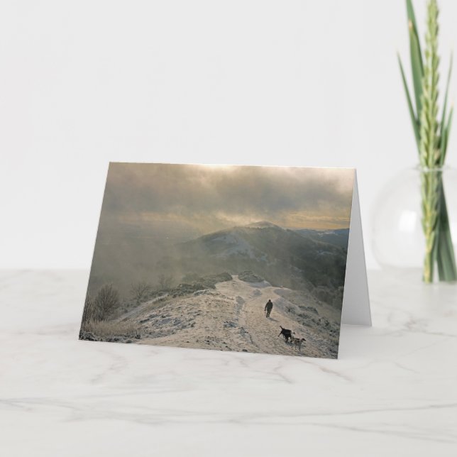 O cartão de cumprimentos longo da casa da (Frente)