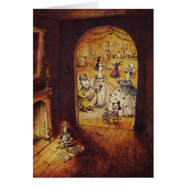 O cartão de Dickensian (Frente)