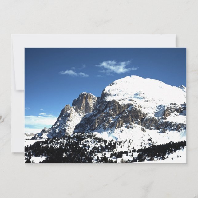 O Cartão de Férias Plattkofel e Langkofel Itália (Frente)