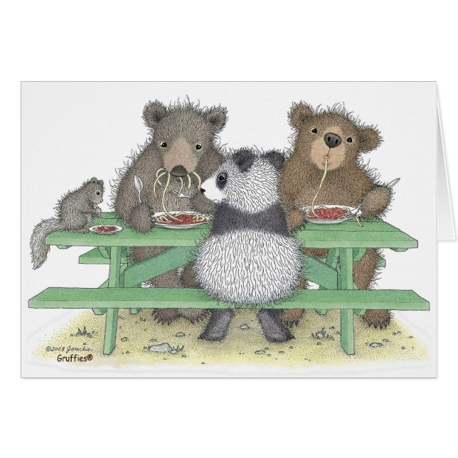 O cartão de Gruffies® (Frente Horizontal)