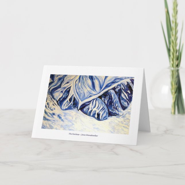 O CARTÃO de Montanhas Rochosas (Frente)