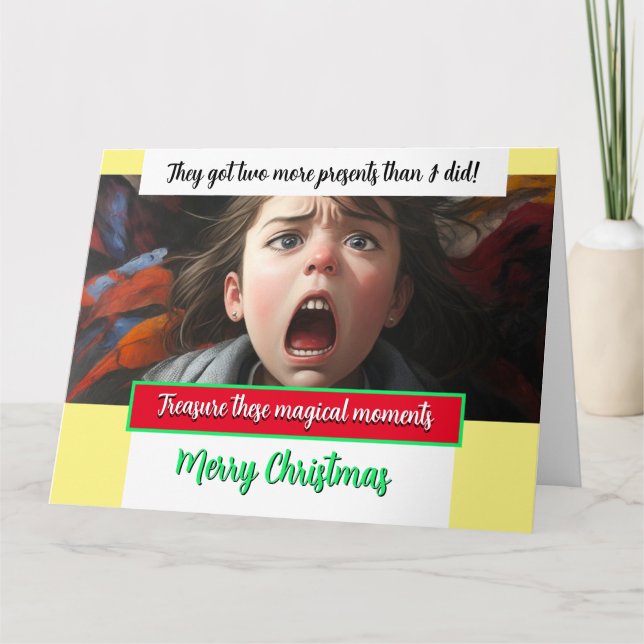 O cartão de Natal ELES TÊM MAIS DOIS PRESENTES! (Frente)