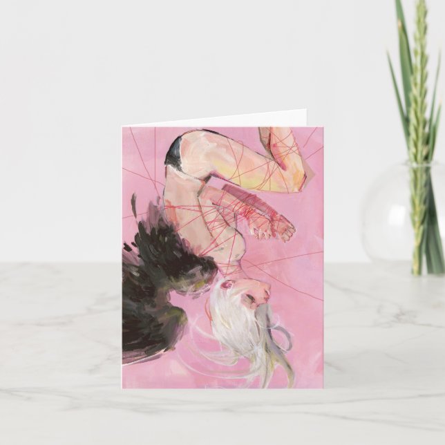 O cartão de nota caído (Frente)