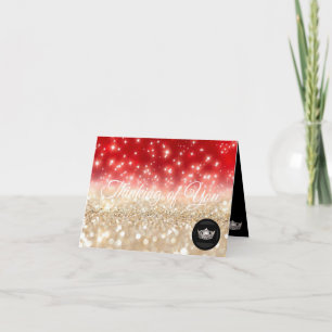 O Cartão De Nota Da Miss América Silver Pensando