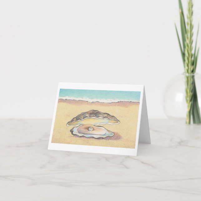 O cartão de nota da ostra (Frente)