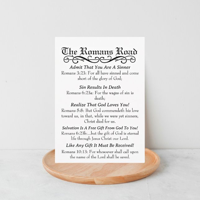 O Cartão de Oração do Sinalizador da Estrada Roman (Criador carregado)