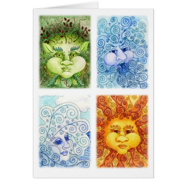 O cartão de quatro elementos (Frente)