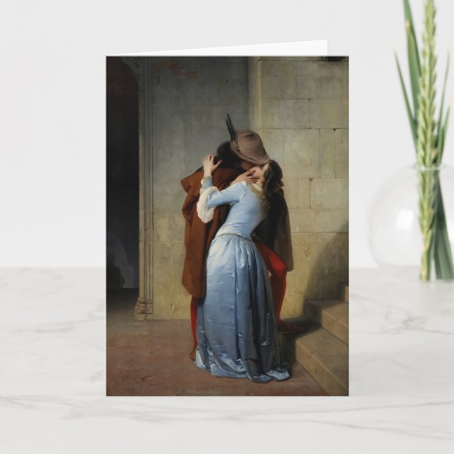 O cartão de saudação Bacio / Il Bacio (Frente)