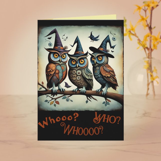 O Cartão de Saudação de Halloween De Coven Com Pen (Criador carregado)