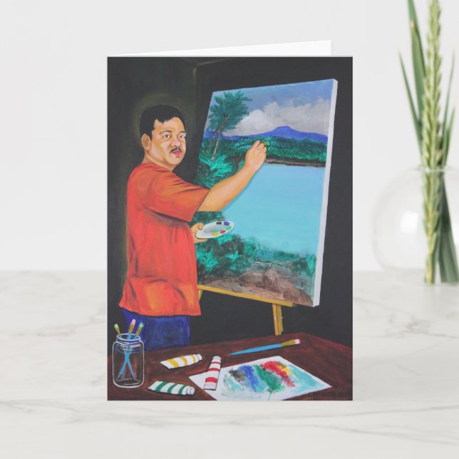 O Cartão de Saudação do Artista (Frente)