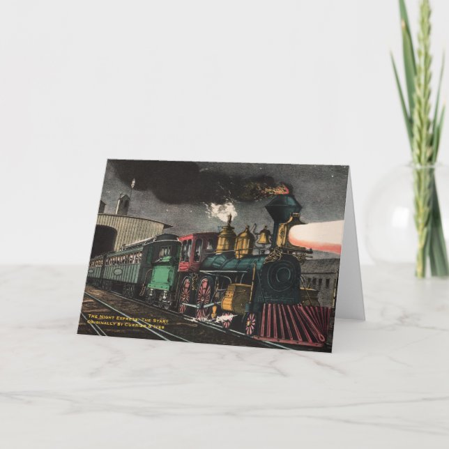 O Cartão de Saudação do Night Express (Frente)