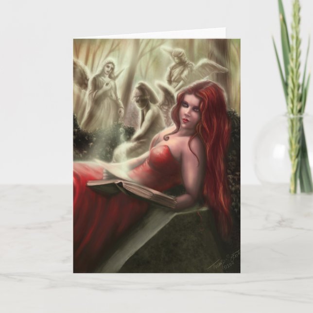 O cartão de saudação dos ângulos de choro (Frente)