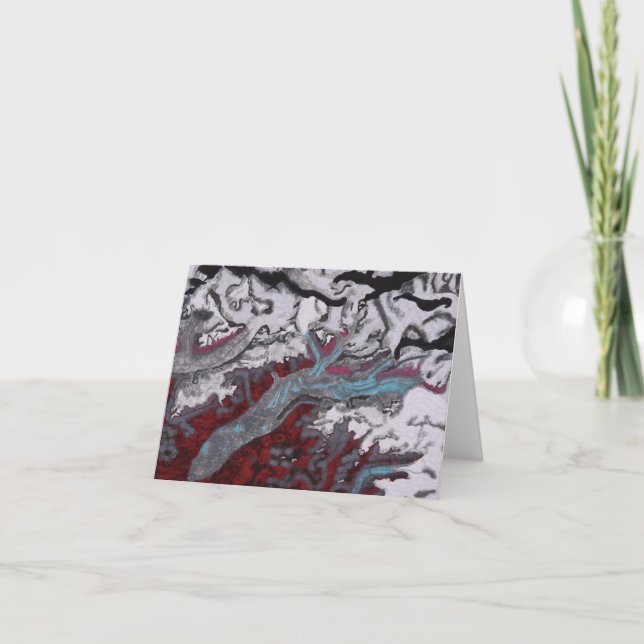 O Cartão De Saudação Susitna Glacier (Frente)