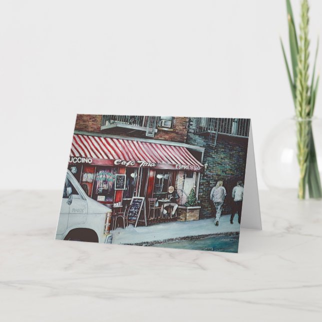 O Cartão de Saudação Twilight do Café Tina (Frente)