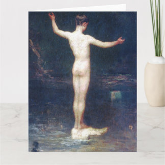 O Cartão de Saudações de Arte Fina Os Banhistas