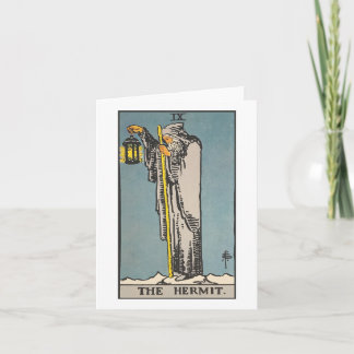 O cartão de tarô Hermit - Rider Waite Smith tarot