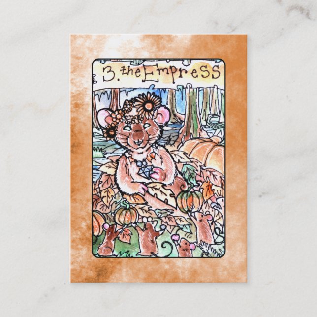 O cartão de Tarot da imperatriz (Frente)