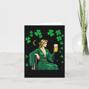 O cartão de tarot da moça atrevida dia de São Patr