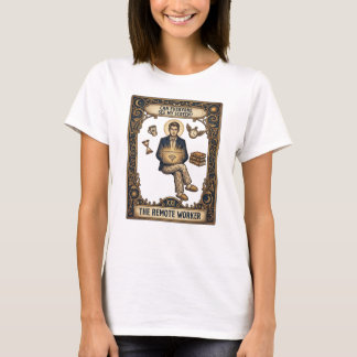 O Cartão de Tarot do Trabalhador Remoto Camiseta F
