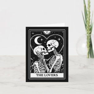 O Cartão de Tarot dos Amantes - Esqueletos Beijand