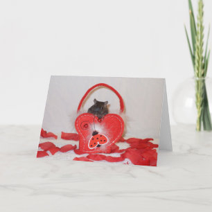 O cartão de uns namorados do gerbil