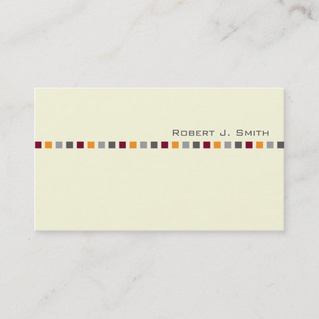 O cartão de visita de homens modernos (Frente)