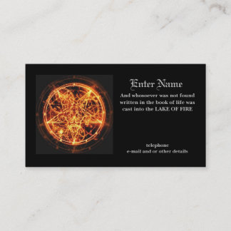 o cartão de visita do diabo