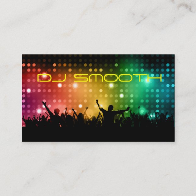 O cartão de visita do DJ (Frente)