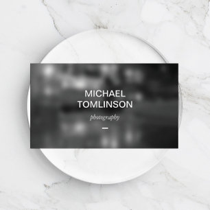 O cartão de visita do fotógrafo simplesmente