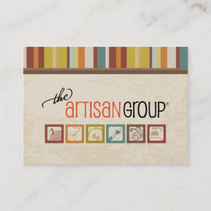 O cartão de visita do grupo do artesão