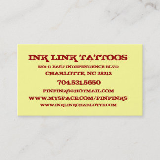 O cartão de visita do Pin