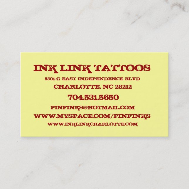 O cartão de visita do Pin (Frente)